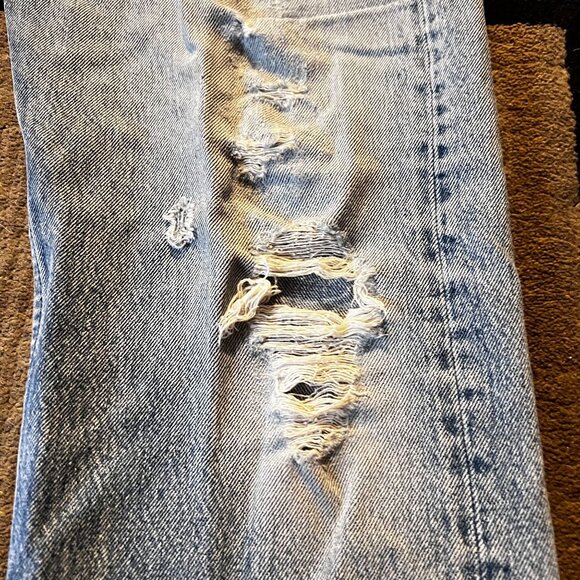 Vintage Levis 501 Redline Selvedge Distressed Jeans W35 L34 80s Authentic USA - Picture 14 of 16